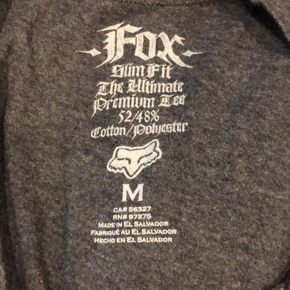 Mens Fox Racing tank top zebra and vintage logo - Picture 5 of 5